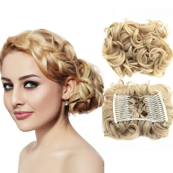 💃Messy Curly Dish Bun✨