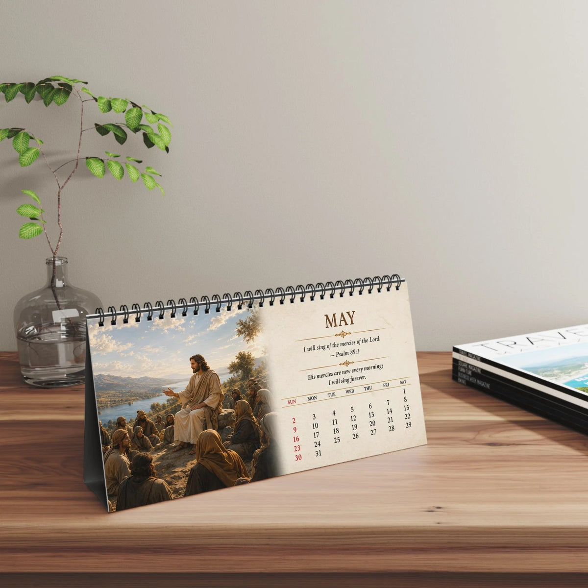 ✝️ 2027 Christian Desk Calendar | Jesus-Inspired Daily Encouragement for Home, Office, Prayer Spaces & Meaningful Christian Gifts 📖✨