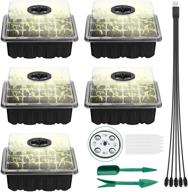 🔥 Last Day 50% OFF-Adjustable Humidity Seed Starter Trays