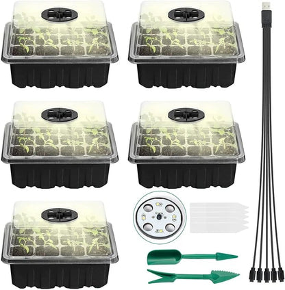🔥 Last Day 50% OFF-Adjustable Humidity Seed Starter Trays