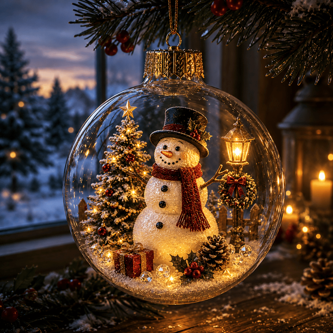 🔥Limited time 69% OFF -✨ Christmas Magic Light-Up Ornament™ – Miniature Holiday Scene