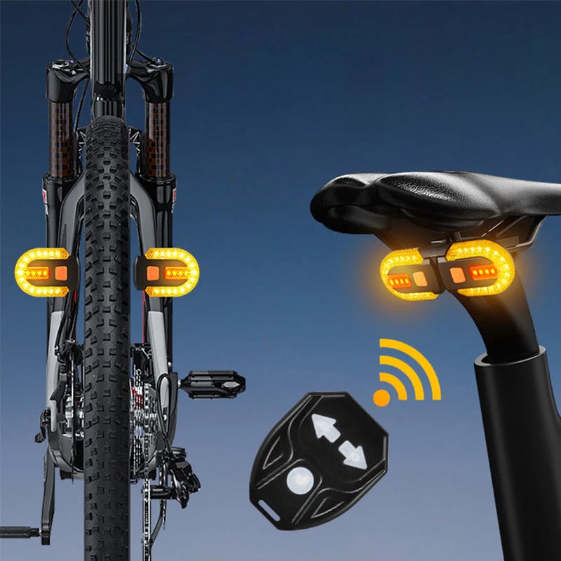 💎 Bicycle Wireless Remote Control Tail Light – 38 LEDs, 5 Modes & 5-Hour Battery for Safe, Hands-Free Turning 🚴‍♂️🔴