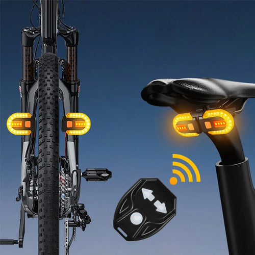 💎 Bicycle Wireless Remote Control Tail Light – 38 LEDs, 5 Modes & 5-Hour Battery for Safe, Hands-Free Turning 🚴‍♂️🔴
