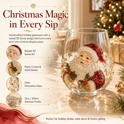 🎄LAST DAY 50% OFF✨ 3D Christmas Glass Art Cup