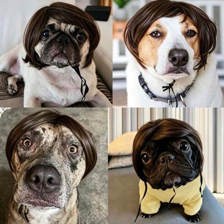 🔥Last Day 49% OFF🐶 Funny Pet Wig Headband for Dogs & Cats