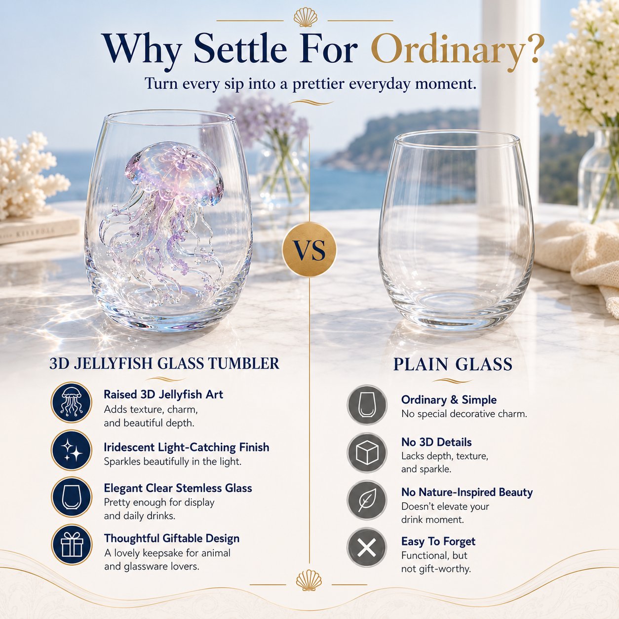 🔥✨ 3D Animal Floral Glass Tumbler | For Prettier Sips, Sunlight-Catching Details, Nature Charm & Elegant Everyday Drink Vibes 🌸🐾