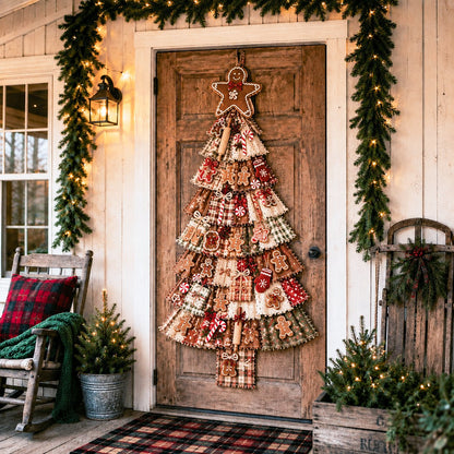 ⏳ Last Day 49% OFF – 🎄Beginner-Friendly DIY Oversized Patchwork Christmas Tree Door Hanging Kit | Complete Kit with All Tools & Step-by-Step Guide Included 💕