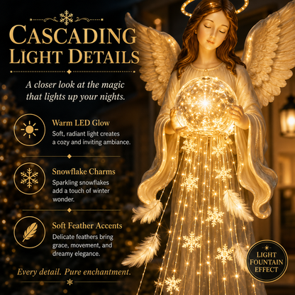 ✨ Angel Blessing Fountain– Solar Cascading Angel Garden Light 👼