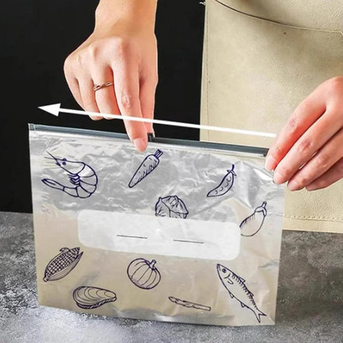 💥Reusable Aluminum Foil Sealable Storage Bags – Your Kitchen’s New Best Friend! 🍴✨