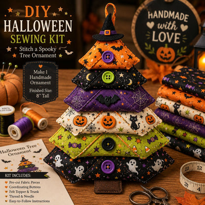 🔥Last Day 49% OFF - Layered Fabric Tree Ornament DIY Sewing Kit