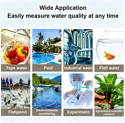 4-in-1 Digital TDS Water Quality Tester - Measures TDS, EC, Temperature (°C/°F) | 0-9990 ppm Range