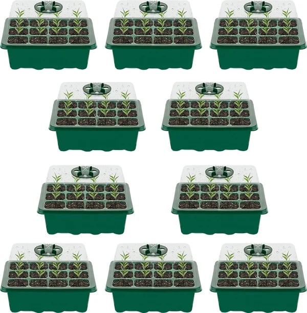 🔥 Last Day 50% OFF-Adjustable Humidity Seed Starter Trays