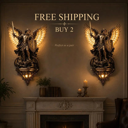🔥 Last Day 49% OFF🕊️St. Michael Guardian Angel Wall Light✨