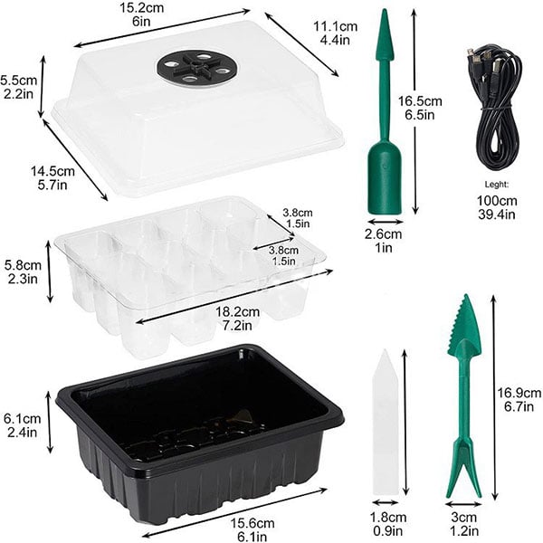 🔥 Last Day 50% OFF-Adjustable Humidity Seed Starter Trays