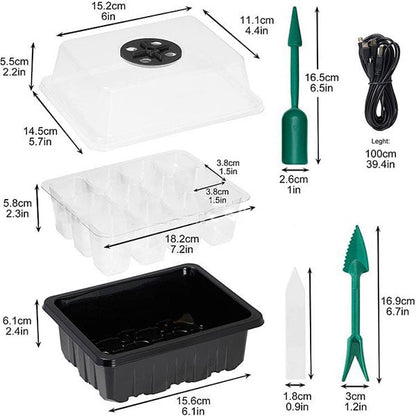 🔥 Last Day 50% OFF-Adjustable Humidity Seed Starter Trays
