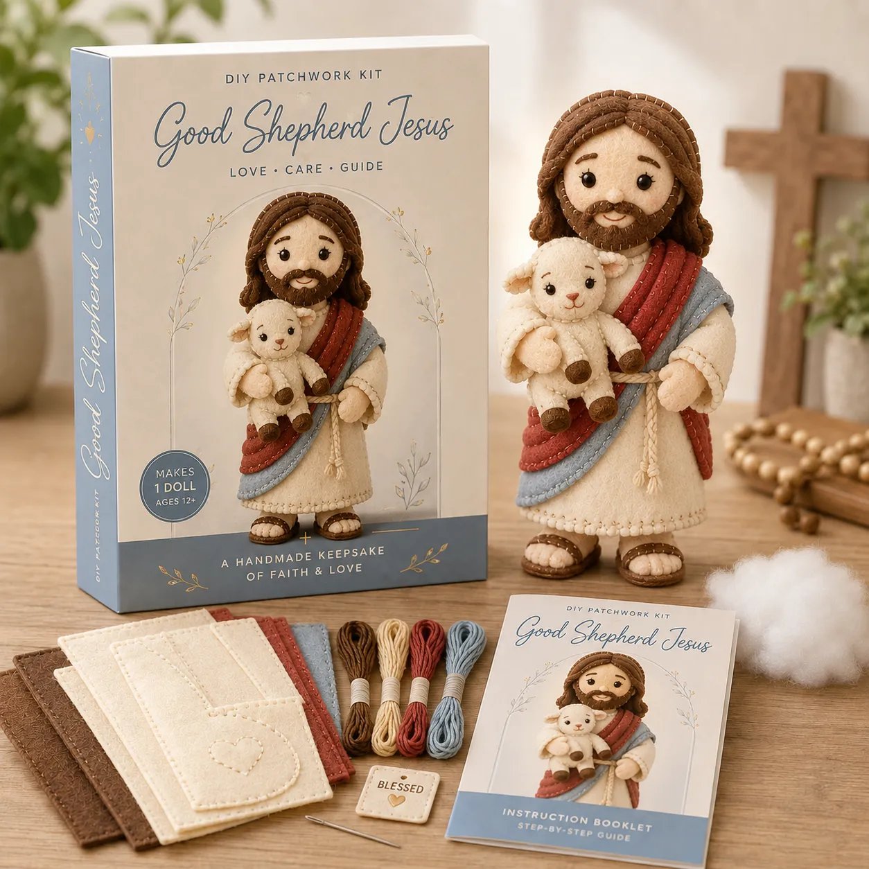 🔥LAST DAY 50% OFF - ✝️ Faith & Blessings DIY Patchwork Kit
