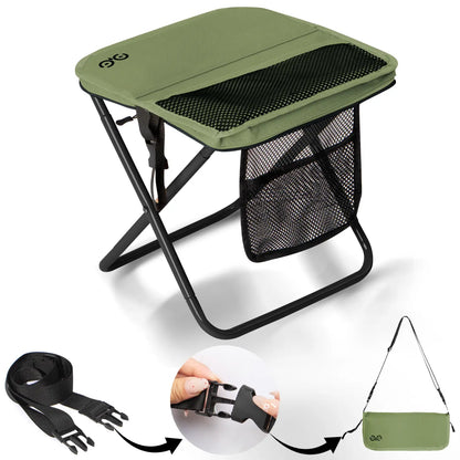 【Camdoor】Top Best Gift Choices，Portable Outdoor Folding Chair with Shoulder, Strap Ultra Light 1.5 lbs, Max Load 400lb, Two Side Pockets Velcro Storage for Camping Hiking Fishing BBQ Parties,Gift for Her/Him SpringStatements