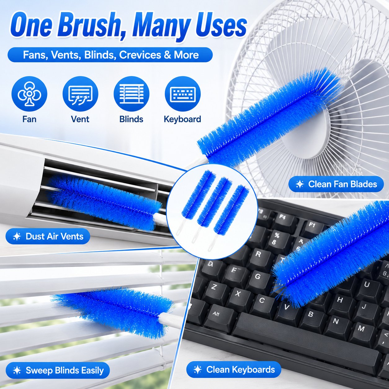 🔥 LAST DAY 59% OFF 🎁Bendable Microfiber Head,Reusable Dust Remover