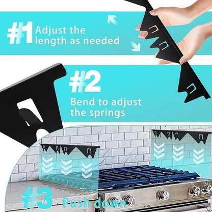 🔥 🎁Retractable Stainless Steel Stove Gap Covers