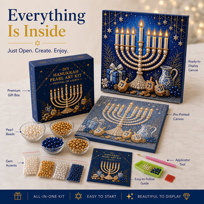 🎁Last Day 49% OFF - 🕎✨DIY Hanukkah Pearl Art Kit(📦Buy 2 Free Shipping)