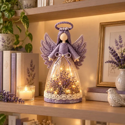⏳ Last Day 49% OFF – 👼 Blooming Guardian Angel Light | Floral Angel Figurine with Warm LED Glow in Lavender, Rose & Sage for Bedside Tables, Shelves & Meaningful Gifts ✨