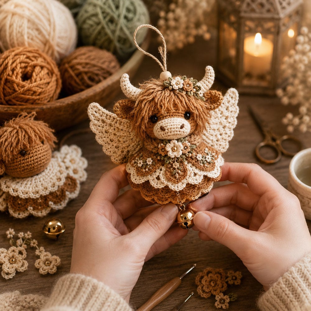 🪽 Animal Angel Crochet Ornament DIY Kit