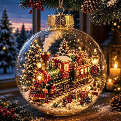 🔥 LAST DAY 49% OFF – 🎄Glowing Christmas Diorama Ornament | Mini Light-Up Holiday Scenes with Cozy Warm Glow & Ready-to-Hang Design ✨
