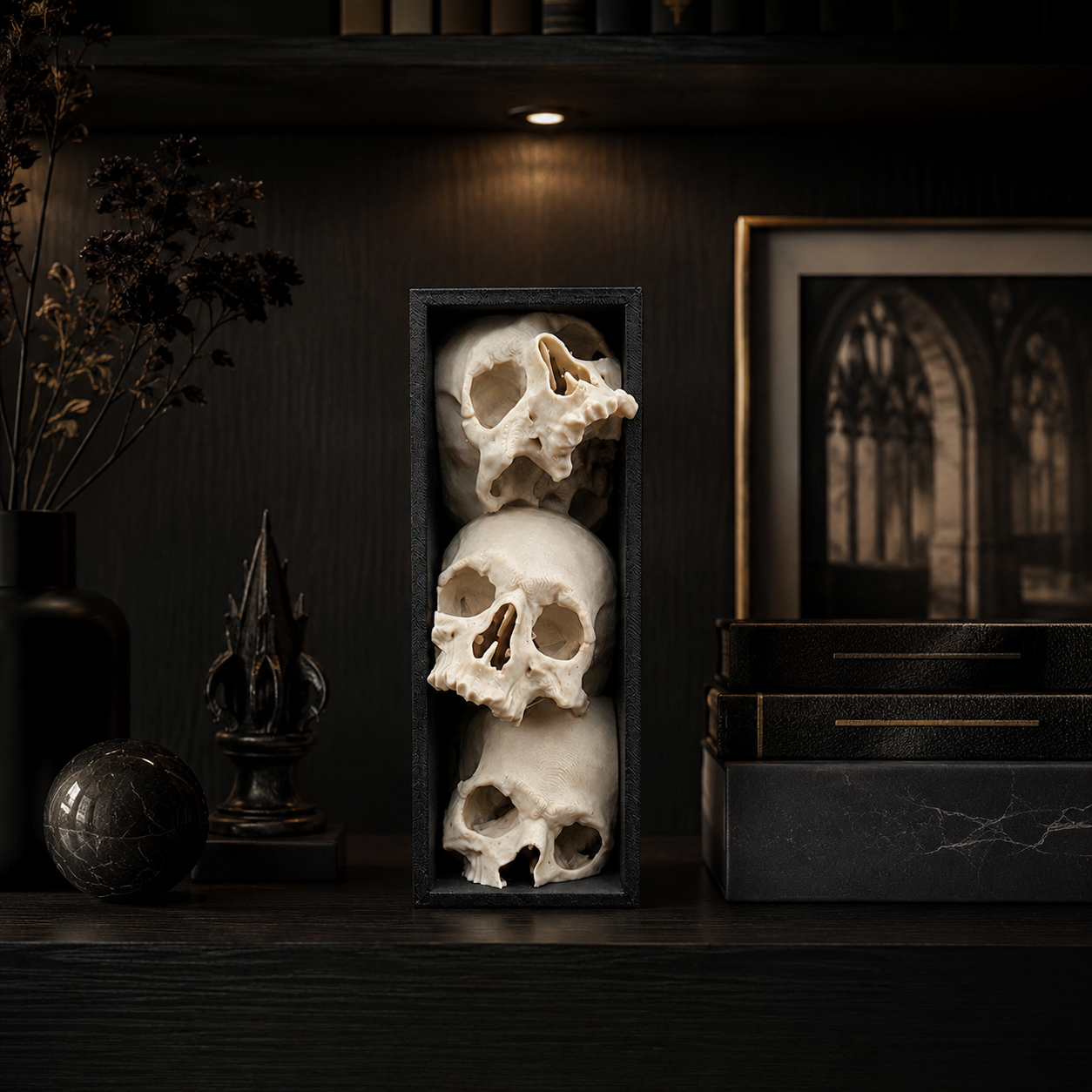 Pile of Skulls Book nook