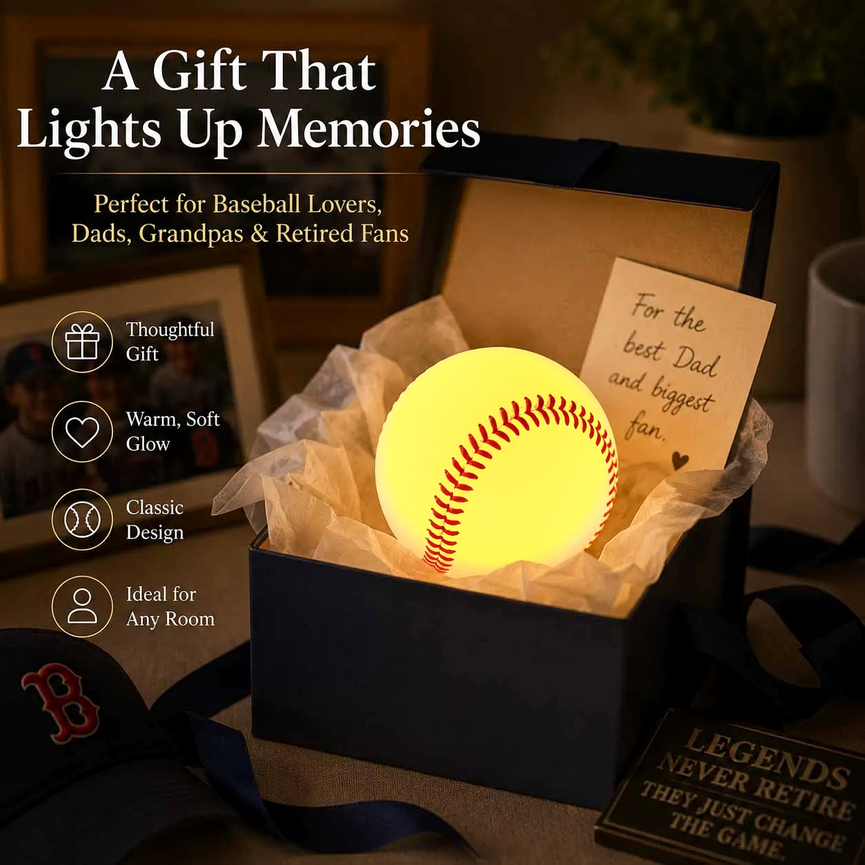 ⚾Last Day 60% OFF - Baseball Night Light Gift