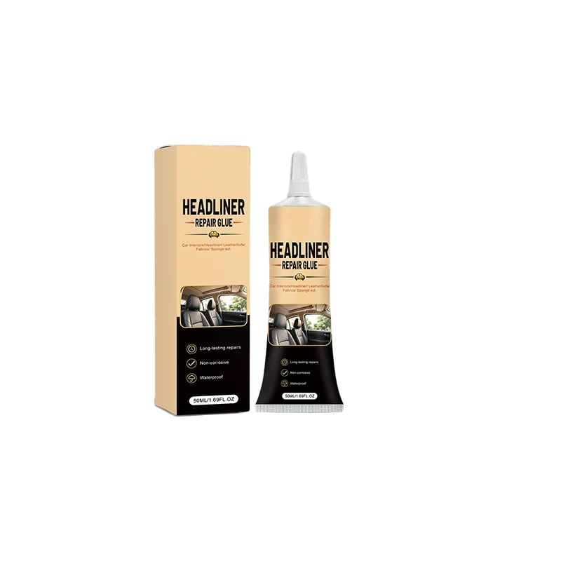 🎉49K+ Sold 🚗 Waterproof Car Headliner Repair Glue, High Strength Adhesive for Sagging Car Ceiling & Interior