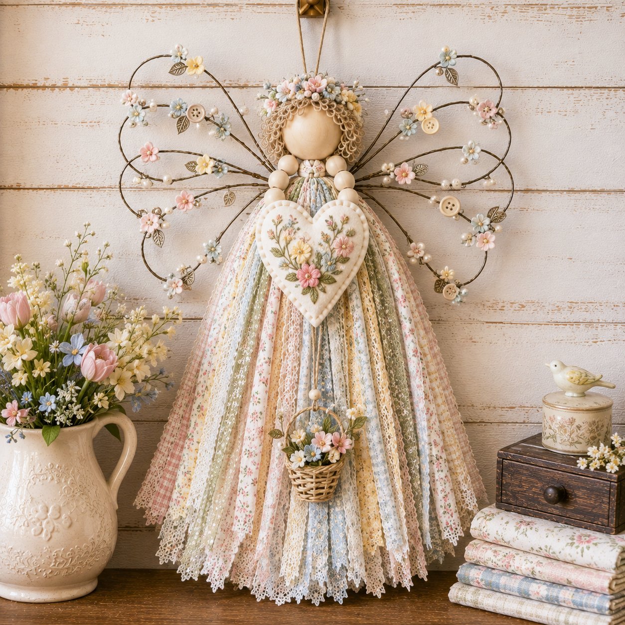 🪽 Angel Fabric Hanging DIY Kit
