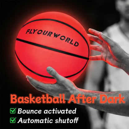 🏀Light Up LED Glow-in-the-Dark Basketball – Lights Out, Game On!