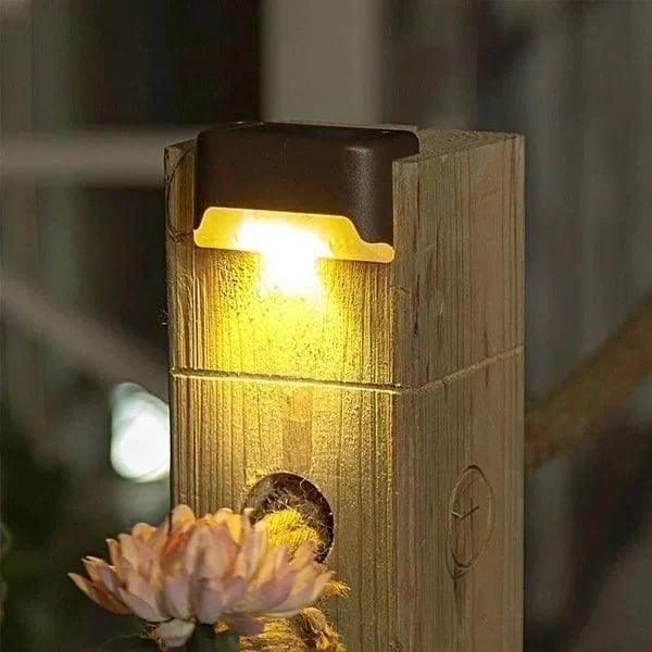 ❤️HOT SELL-LED Solar Lamp Path Staircase Outdoor Waterproof Wall Light