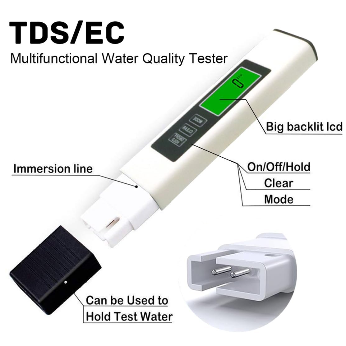 4-in-1 TDS Meter Digital Water Tester for Drinking Water