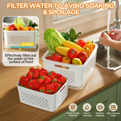 ✨4-in-1 Produce Storage Containers (3-Pack Set)🎁