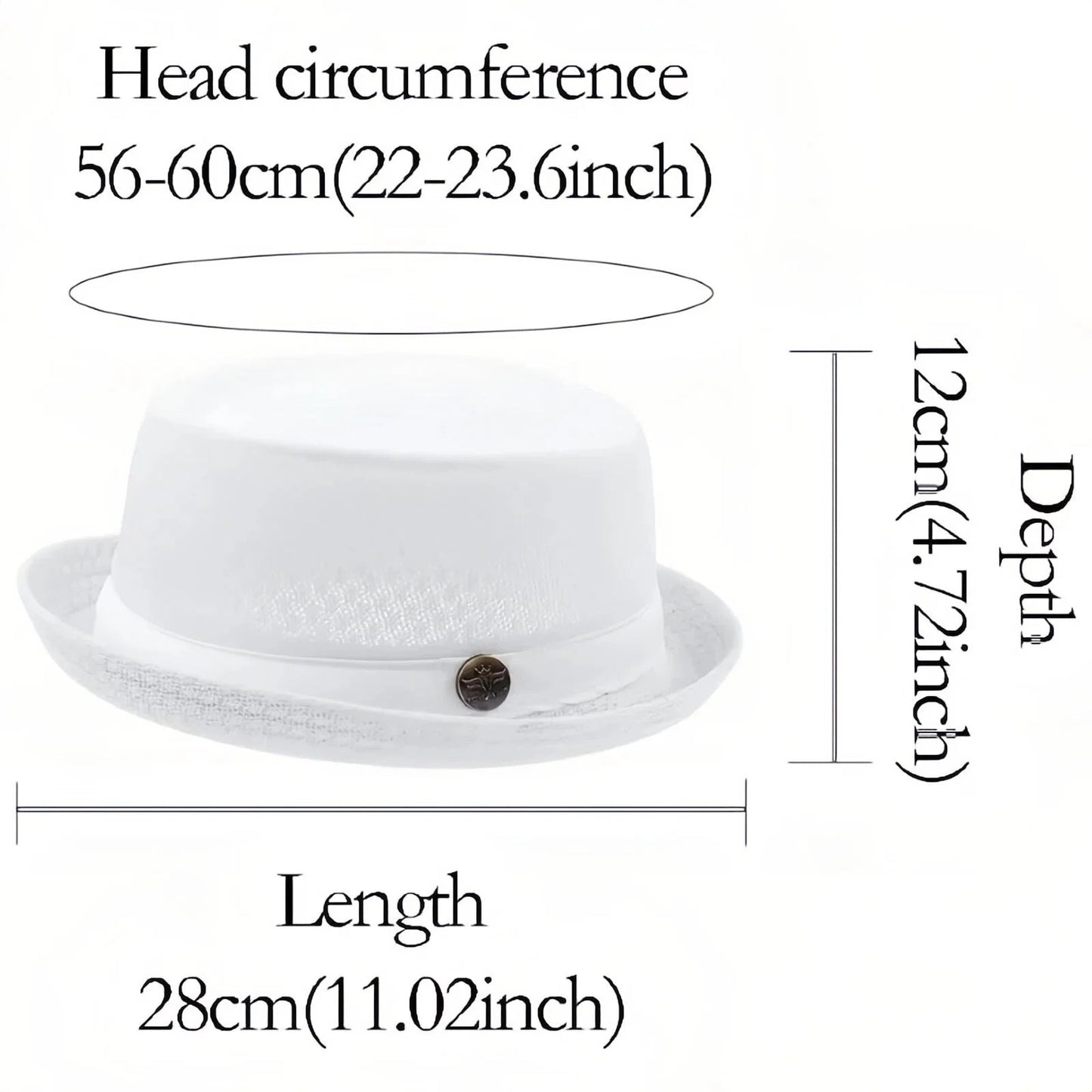 Unisex Breathable Mesh Pork Pie Hat