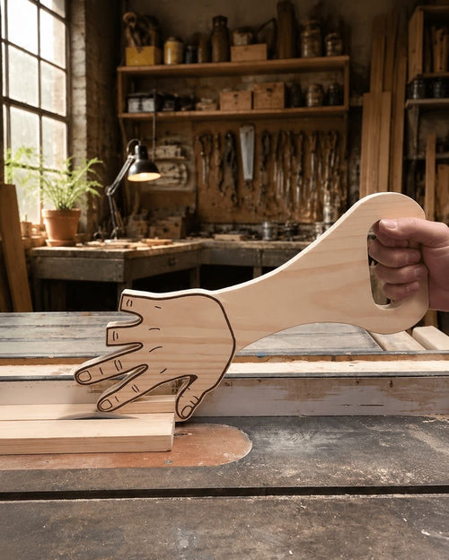 🖐️ Hand-Shaped Table Saw Push Stick