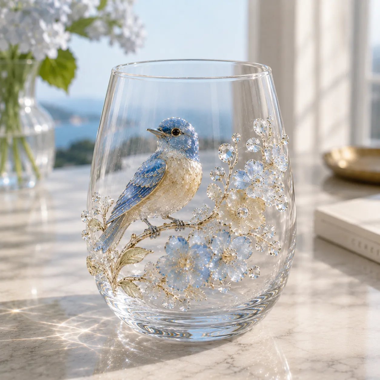 🔥✨ 3D Animal Floral Glass Tumbler | For Prettier Sips, Sunlight-Catching Details, Nature Charm & Elegant Everyday Drink Vibes 🌸🐾