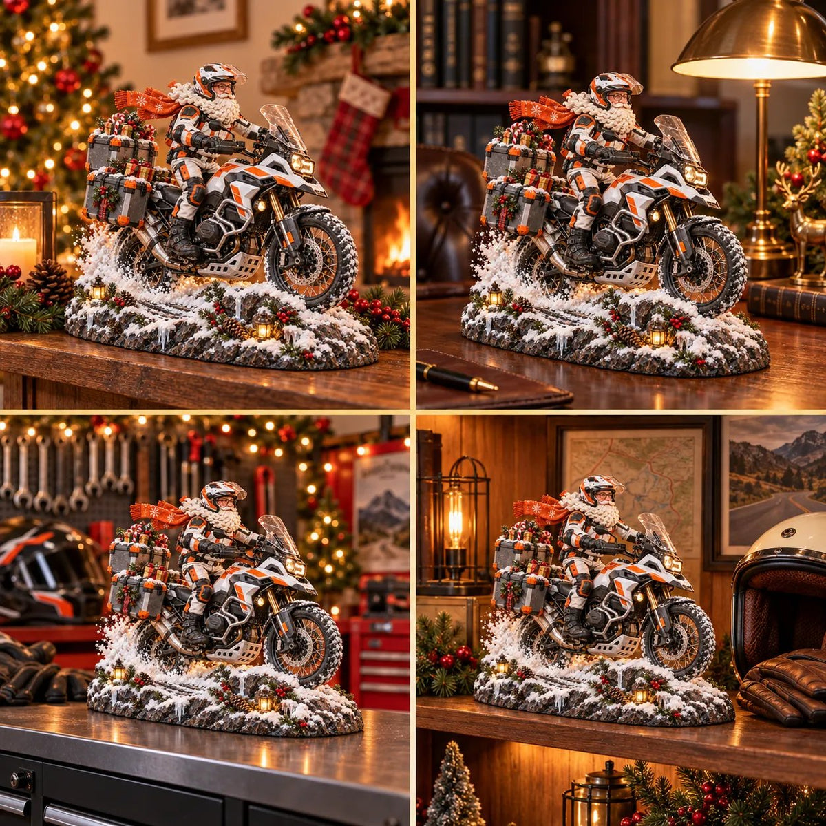 🔥HOT SALE 49% OFF🏍️🎅 Santa’s Ride Home – Christmas Motorcycle Keepsake Collection💨
