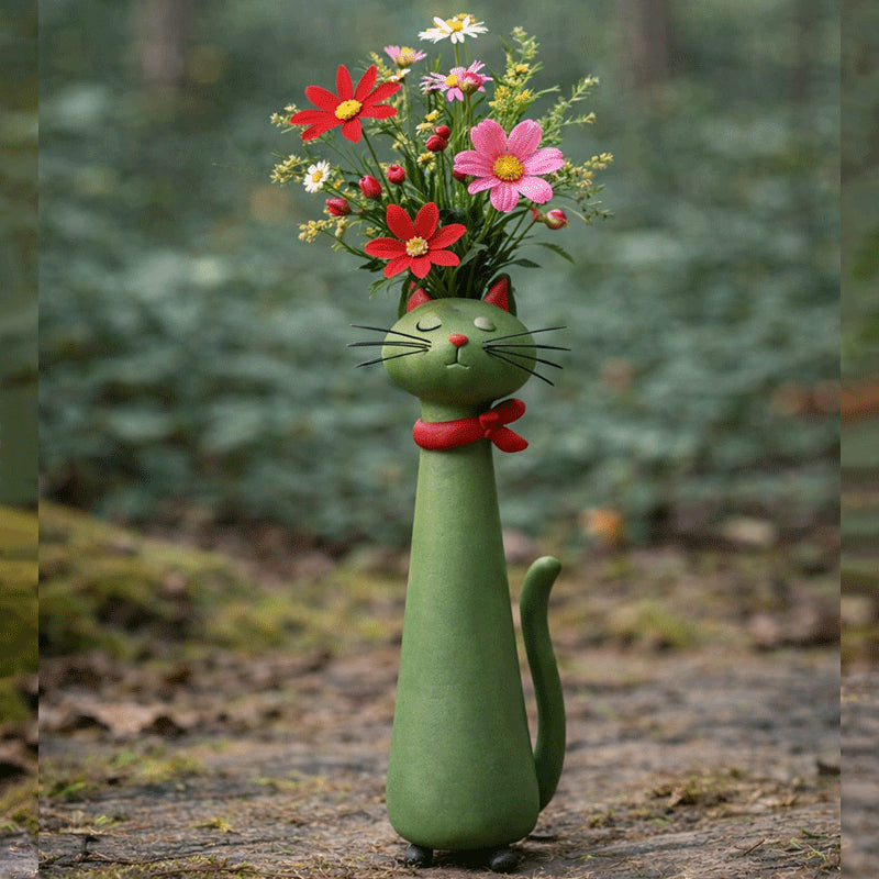 💖Last Day 50% OFF😸Handcrafted Quirky Cat Vase