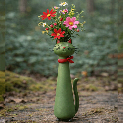 💖Last Day 50% OFF😸Handcrafted Quirky Cat Vase