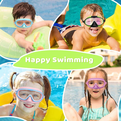 🏊‍♀️Summer is coming🏊‍♀️-HD children's large frame waterproof and anti-fog swimming goggles