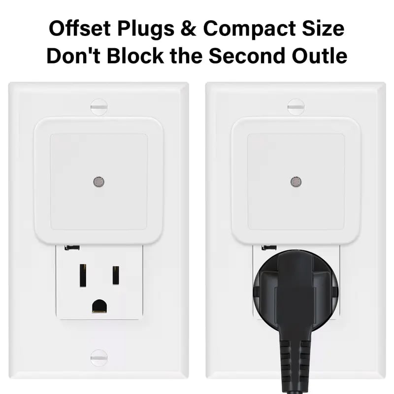 6pcs Night Light, Night Lights Plug into Wall , Nightlight Plug in Night Lights, Dusk to Dawn Night Lamp Led Night Light for Bedroom, Bathroom, Hallway Warm White