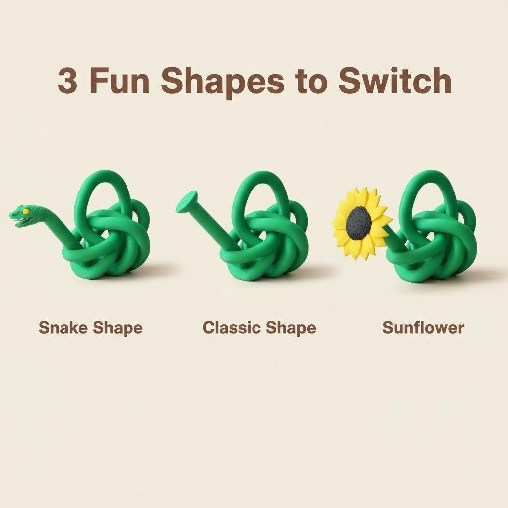 3-in-1 Watering Can with Interchangeable Nozzles