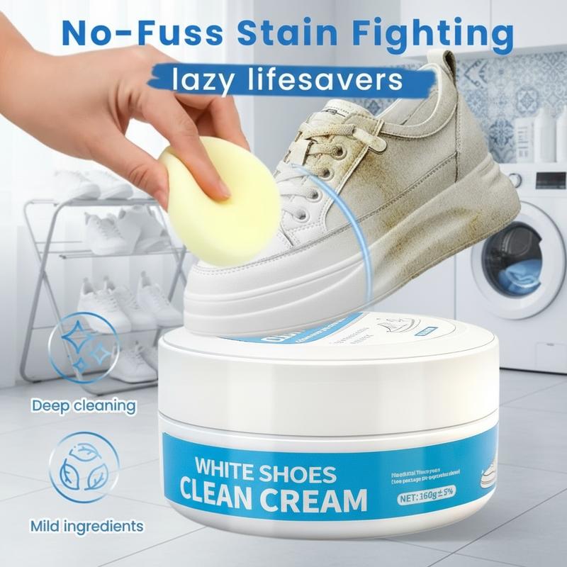 🔥Last Day 70% OFF 🧼 No-Wash Shoe & Leather Cleaner Cream – Instantly Erase Stains