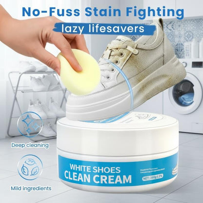 🔥Last Day 70% OFF 🧼 No-Wash Shoe & Leather Cleaner Cream – Instantly Erase Stains
