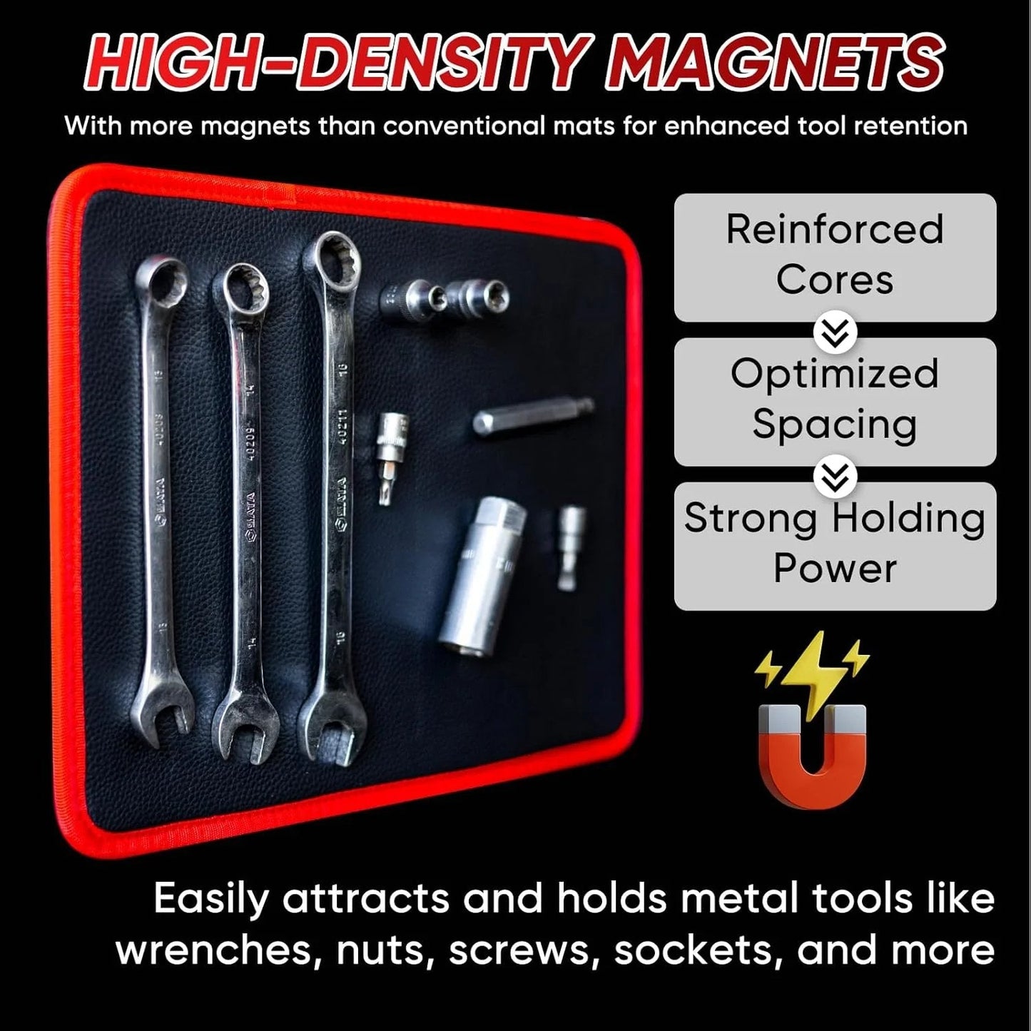🧲Magnetic Tool Tray & Mat – IP-Safe, Flexible, Non-Slip Workshop Organizer🎁