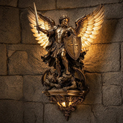 🔥 Last Day 49% OFF🕊️St. Michael Guardian Angel Wall Light✨