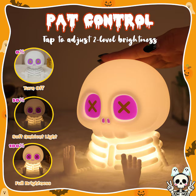 🔥 Last Day 49% OFF👻Halloween Skull Night Light 🎃🦇
