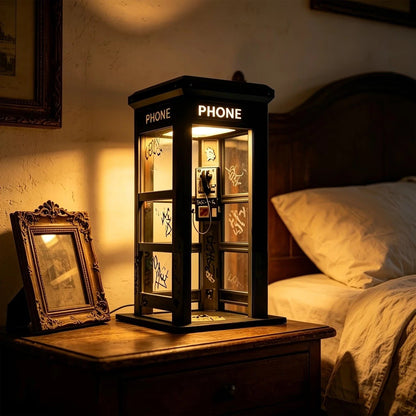 ✨Vintage telephone booth-shaped ambient lamp